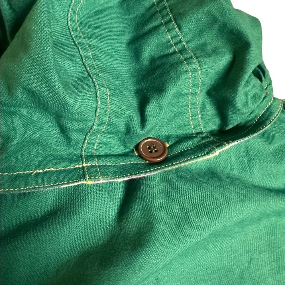 Vintage CDNY Kids Light Chore Coat Jacket Medium 10/12 Cotton Removable Hood
